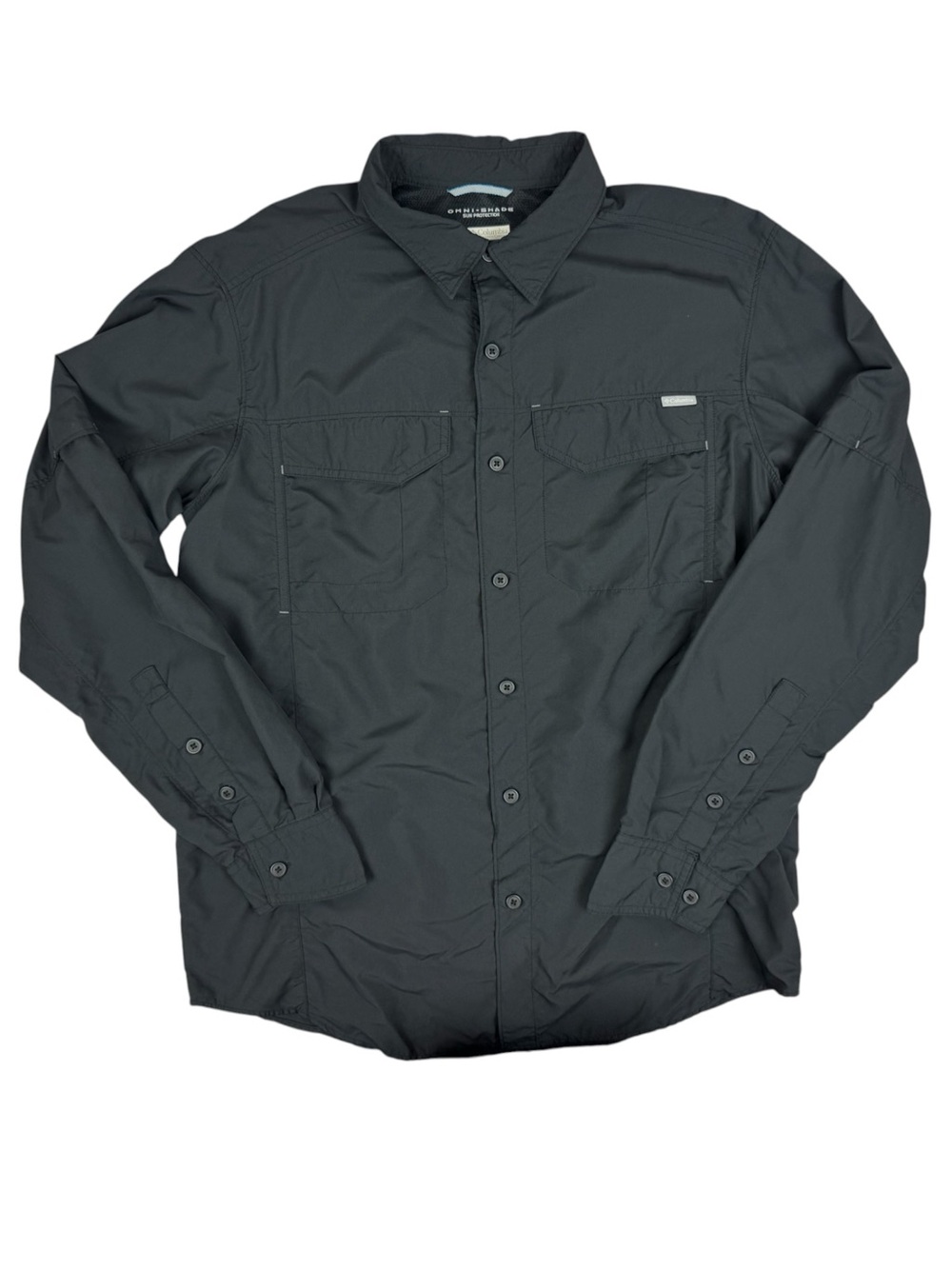 Columbia Omni-Shade sun protection long sleeve vented hiking shirt M
